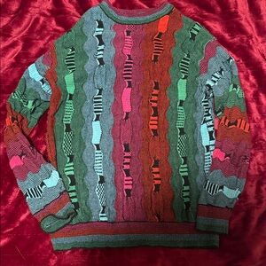 Reason Multicolor Striped Crewneck Sweater